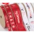 Import Factory OEM wholesale solid color polyester grosgrain gift ribbon with 3D Rose Gold Foil Logo from China