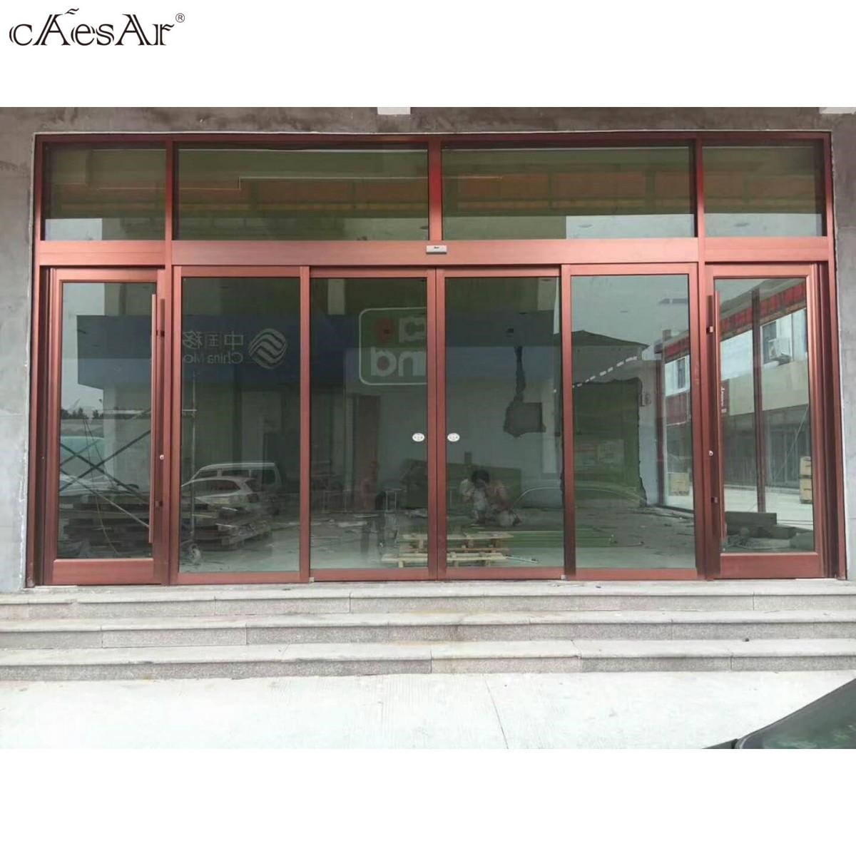 Factory price access control available hotel automatic door sliding with key switch
