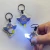 Import Factory Price Customized Logo PVC Mini LED Keychain Flashlight with custom logo from China