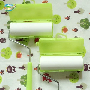 Factory price high quality and durable cleaning sticky roller with handle