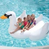 Factory price inflatable swan raft for adult water play equipment