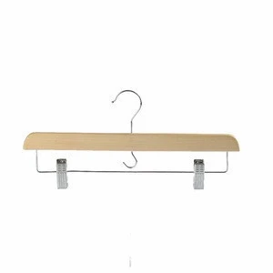 Factory Price Metal Clip Hanger Socks Shoes Boots Small Clip Wooden Hangers