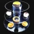 Import Factory wholesale 3 layers transparent acrylic rotating wedding cake tool holder display dessert cup-shaped box plexiglass from China