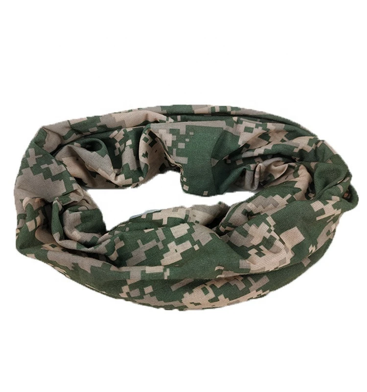 Factory wholesale Camou tube headband  mask bandana scarf Customize multifunctional seamless Bandanas