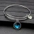 Import Faddish Good luck Expandable Birthstone Silver Plated Bangle Bracelets For Best Friend Birthday Gifts Bangle Simple from China
