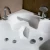 Import Fan-Shaped 2 People Massage Bathtub with Curved Glass Bubble SPA Tub (GG200) from China