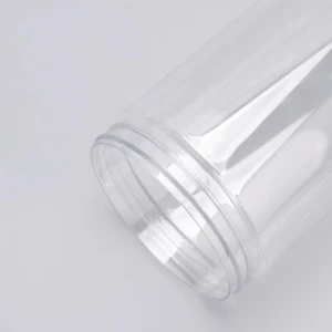 Fancy long and thin pet candy storage bottle, plastic, storage bottle with aluminum lid