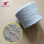fancy yarn blue color 100% nylon luxury butterfly yarn knitting for women