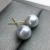 Import Fashion 7-7.5mm High Luster Grey Round Akoya Seawater Pearl Beads from China