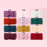 Fashion Baby Baby Hair Accessories 35 Color Soft Nylon Bow Child Accessories Cute Princess Hair Band
