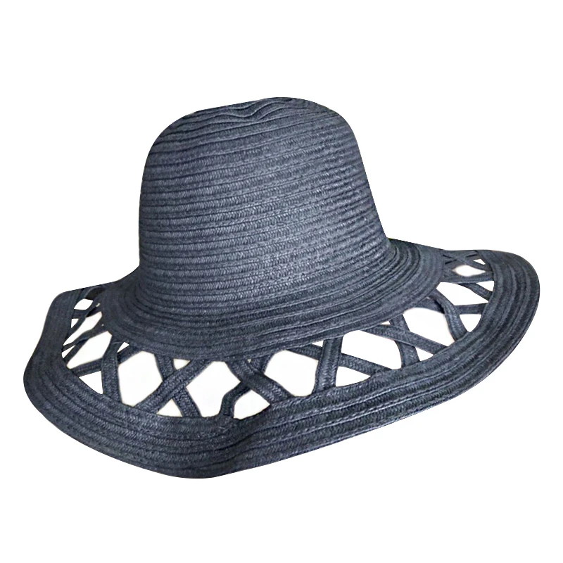Fashion Customized Summer Women Straw Hats Made in Mexico Panama Hat Cusotmized Character Natural Grass Ribbon & Rope Sunmmer