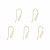Import Fashion earring accessory gold ear wire jewelry for women wholesaler from India