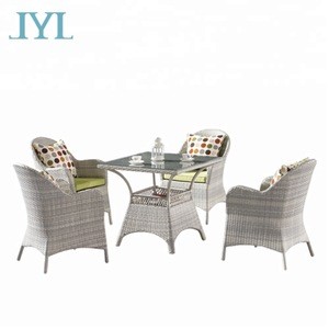 Fashion synthetic wicker outdoor rattan patio furniture for cafe garden