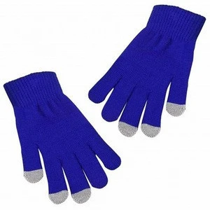 Fast Delivery Low MOQ Customized Design Touch Acrylic Gloves for Winter