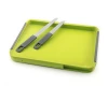 FDA and LFGB approved Food Grade Plastic Fruit Tray Chopping Board Fruit Cutting Board with Knives