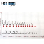 FISH KING 100/50pcs/lot High Carbon Fishing Hooks Fishing Hook Set With Lowest Price