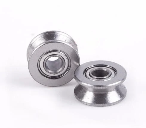 Fishing Line Pulley Bearing V623ZZ 623VV 3x12x4mm V Groove Carbon Steel Deep Groove Ball Bearings Guide Pulley Bearing