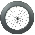 Fixie bicycle wheelset 88mm clincher cycling carbon road bike wheels
