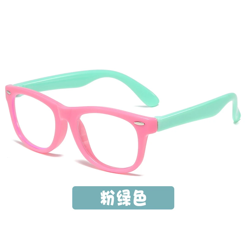 Flexible silicone Comfortable Anti Blue Light Kids Glasses Protect Eyes Computer Eyewear For Kid