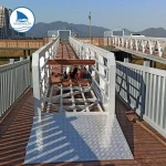 Floating pontoon bridge jetty jet ski dock construction marine propellers
