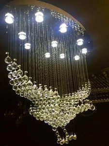 Flying Bird! Hotel Project Led Crystal Hanging Pendant Light Crystal Chandelier light