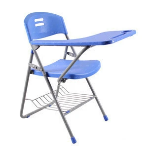 Folding Chair Writing Pad Plastic Classroom Student Tablet Chair School Lecture Hall Furniture 250KGs Capacity