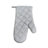 Food grade non-slip heat resistant custom silver fabric glove oven mitt