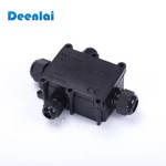 four way ip67 plastic outdoor in-ground waterproof electrical junction box with cable glands