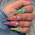Free sample neon nail art gem rhinestones stickers for nail