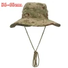 Free Shipping 56 to 60cm Army Fan Camouflage Tactical Hat Summer Sunscreen Breathable Adjustable Hat Outdoor Travel Sport Hat