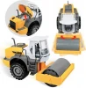 Friction Powered Jumbo Steamroller Truck Construction Toy Vehicle for Kids