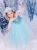 Import Frozen Girls Costume with Shiny Sequin Decorate Blue Color Girls Party Dance DressBX1699 from China
