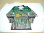Full green Ice Hockey Jerseys for club wear