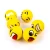 Import Funny Yellow Smiley Face PU Ball Sponge Vent Children&#x27;s Toy Foam Pressure Ball 63mm Solid Gifts Phone Mobile Phone Straps from China