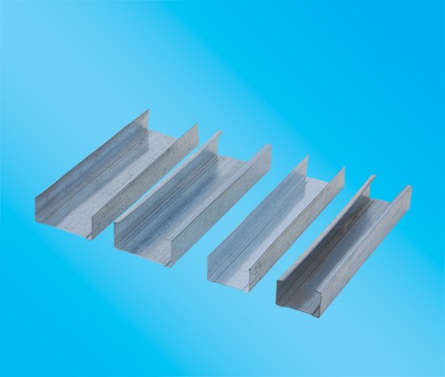 Galvanized steel frames profiles for Plasterboard or Gypsum Board Partition metal stud and track