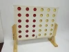 Garden game wooden giant chess natural wood color connect 4 in a row