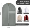 Garment Bags for Hanging Clothes Travel Suit Cover Bags for Closet Storage with Clear Window Non Woven Fabric Protector Bag