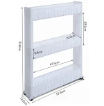 GCG space saving spice seasoning sundries storage refrigerator shelf kitchen corner rack