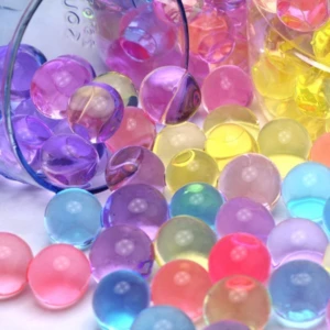 Gel filled stress balls square shape crystal soil water beads for kids