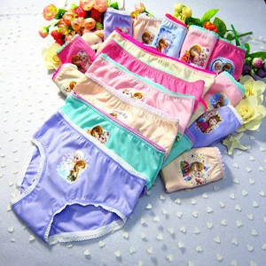 Girl&#039;s brief with cartoon printing children panty underwear for baby girl 12 in 1
