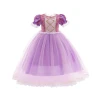 Girls Fairy Princess Rapunzel Cosplay Dress With Accessories For Kids Halloween Birthday Party Costume