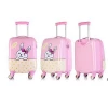 Girls pink color cartoon luggage hard case , travel luggage zipper case