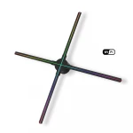 Giwox Megavsn 65SD 3d hologram projector ,3D X Wall 3d hologram advertising fan  With 4 blades 3d holographic projector
