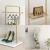 Import Gold Clothes Rack with Shelf Gold Clothing Racks for Boutiques Free-Standing Garment Rack for Hanging Clothes from China