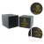 Import Gold foil stamping luxury paper box black premium paper gift box square cardboard packaging box from China