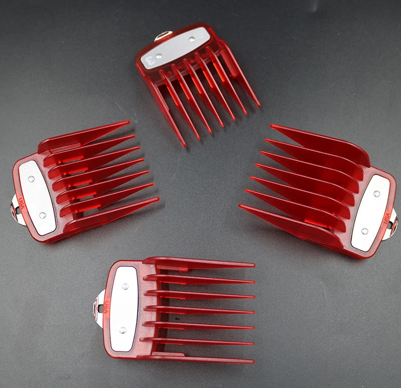Gold Hair  Comb Guard Plastic 4 Colors 8pcs Universal Hair Clapper Limit Comb Clappers Professional