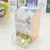 gold rose office clear acrylic table mesh organizer office supplies plastic desk organizer