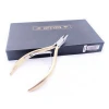Gold stainless steel cuticle nail nippers sharpener
