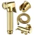 Import golden brass handheld bidet with hose and bidet gold from China