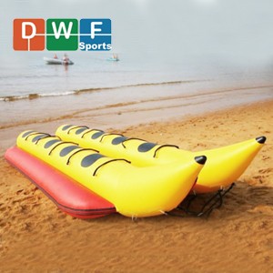 Good Quality Double Line 0.9mm PVC Water Sports Raft Flying FIsh Banana Boat for Sale
